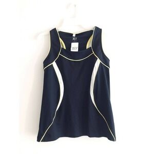 Tail | Racerback Tank Womens SM Navy Blue Sleeveless Pullover Stretch Yoga Top